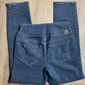 JAG Jeans Womens 4 Dark Wash High Rise Slim Leg Pull On Denim‎ Stretch Classic